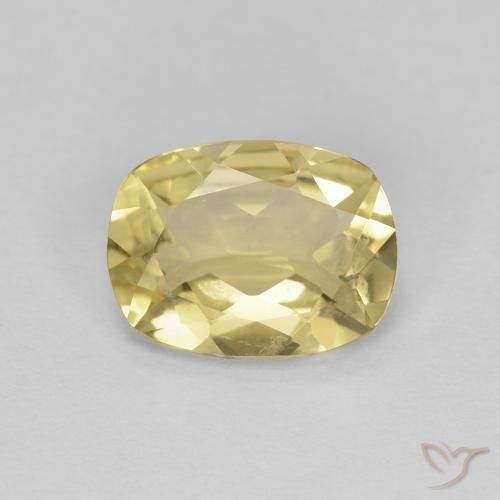 1.12ct Натуральный Теплый желтый Берилл, Подушка, Чистота VVS