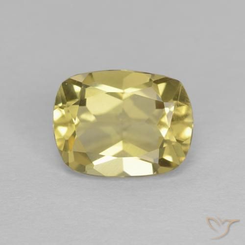 1.22ct Натуральный Светло-желтый Берилл, Подушка, Чистота VVS