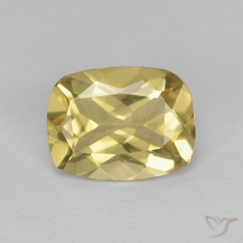 1.60ct Натуральный Светло-золотисто-желтый Берилл, Подушка, Чистота VVS