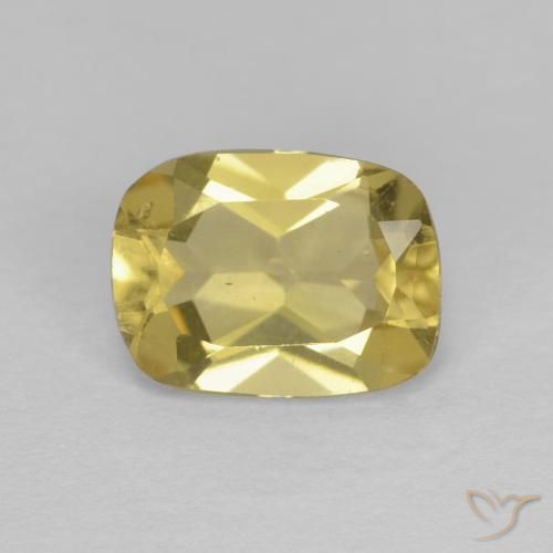 1.30ct Натуральный Светло-золотисто-желтый Берилл, Подушка, Чистота VVS