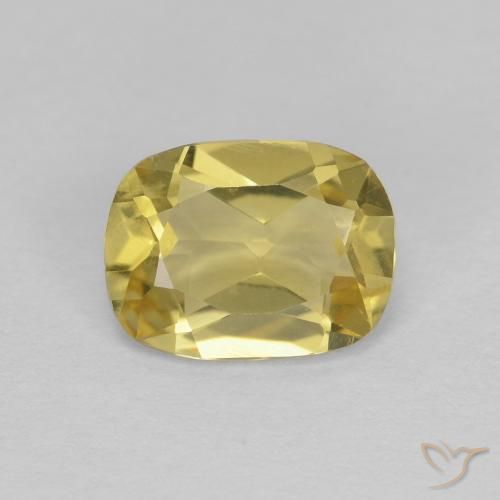 1.06ct Натуральный Светло-золотисто-желтый Берилл, Подушка, Чистота VVS