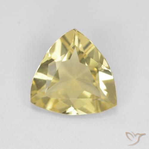 1.09ct Натуральный Землисто-желтый Берилл, Триллион, Чистота VVS