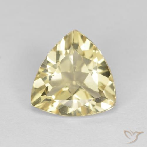 1.83ct Натуральный Палевый Берилл, Триллион, Чистота VVS