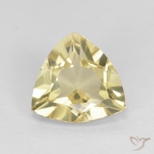 1.45ct Натуральный Очень светлый дижонский желтый Берилл, Триллион, Чистота VVS
