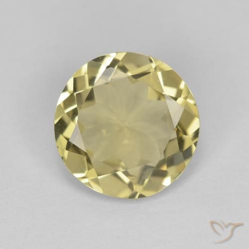 2.07ct Натуральный Золотисто-желтый Берилл, Круглый, VVS-VS