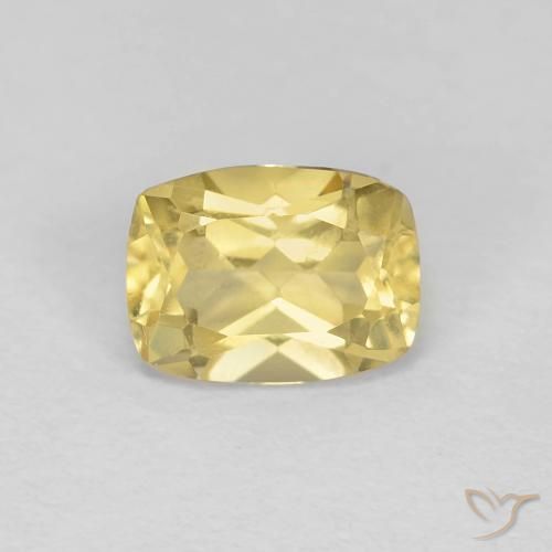 0.90ct Натуральный Светло-землисто-желтый Берилл, Подушка, Чистота VS