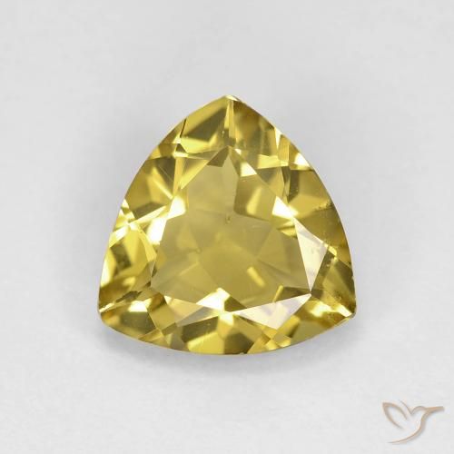 1.88ct Натуральный Осенний желтый Берилл, Триллион, Чистота VS