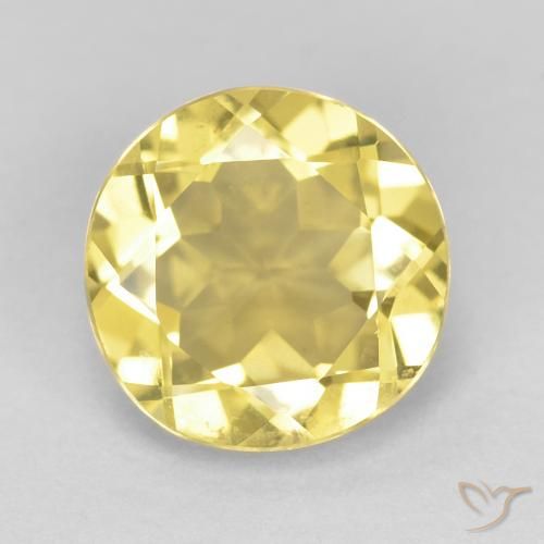 1.74ct Натуральный Тосканский желтый Берилл, Круглый, Чистота VVS