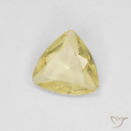 0.71ct Натуральный Светло-медово-желтый Берилл, Триллион, Чистота VVS