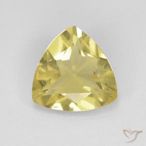1.18ct Натуральный Землисто-желтый Берилл, Триллион, Чистота VVS
