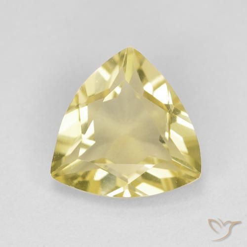 1.51ct Натуральный Землисто-желтый Берилл, Триллион, Чистота VVS