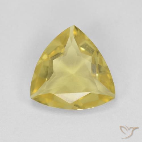 1.20ct Натуральный Светло-желтый Берилл, Триллион, Чистота VVS
