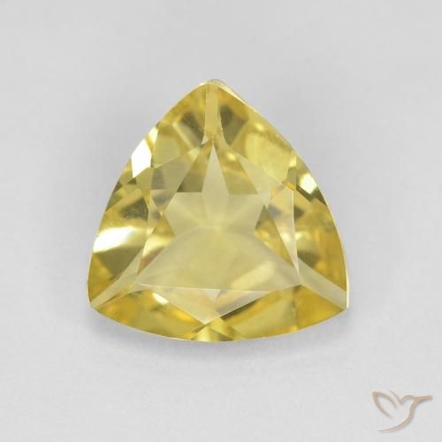 1.30ct Натуральный Светло-желтый Берилл, Триллион, Чистота VVS