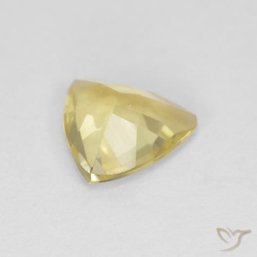 0.88 карата, натуральный Medium Light-Yellow Берилл, Триллион, Чистота VVS