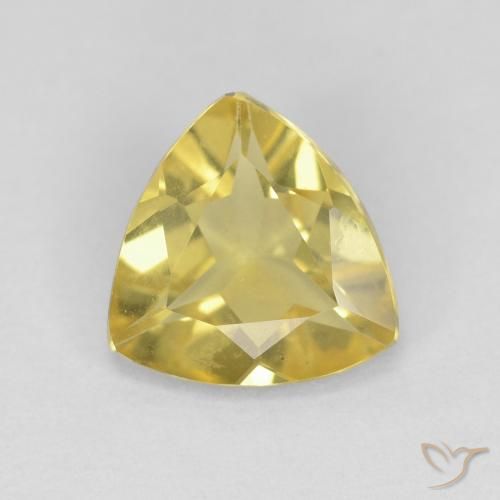 1.27ct Натуральный Желтоватое золото Берилл, Триллион, Чистота VVS