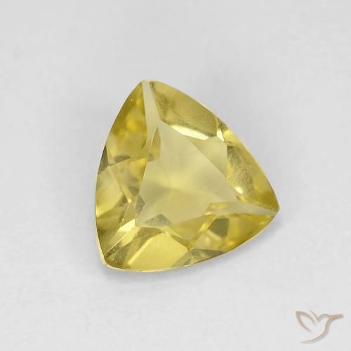 0.88 карата, натуральный Medium Light-Yellow Берилл, Триллион, Чистота VVS