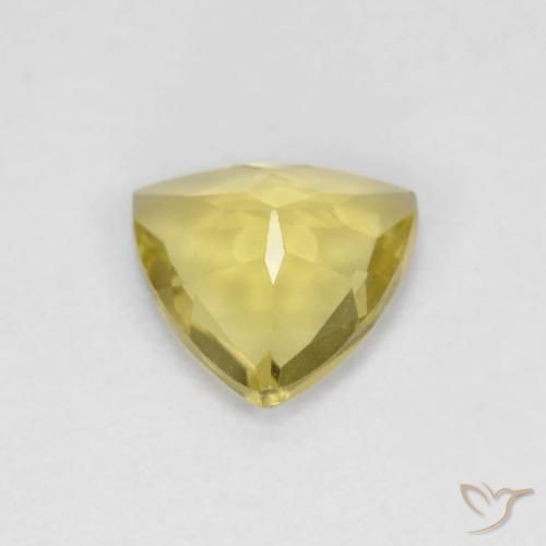 0.88 карата, натуральный Medium Light-Yellow Берилл, Триллион, Чистота VVS