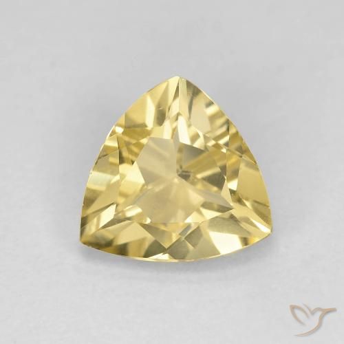 1.39ct Натуральный Светлое золото Берилл, Триллион, Чистота VVS