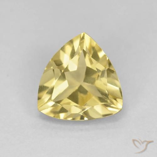 1.32ct Натуральный Светло-золотисто-желтый Берилл, Триллион, Чистота VVS