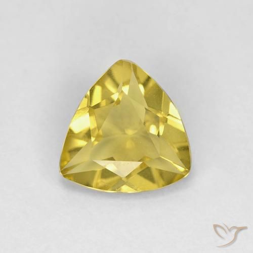 0.93ct Натуральный Тосканский желтый Берилл, Триллион, Чистота VVS