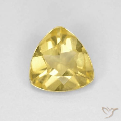 0.75ct Натуральный Тосканский желтый Берилл, Триллион, Чистота VVS