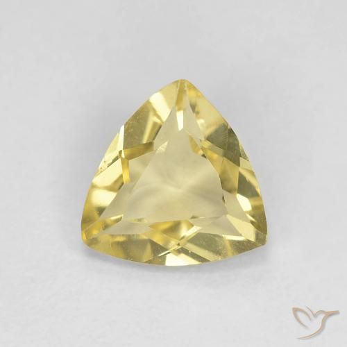 0.88ct Натуральный Тосканский желтый Берилл, Триллион, Чистота VVS