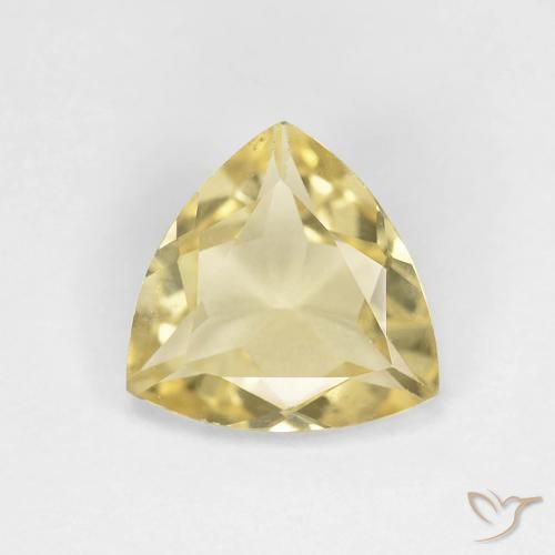1.30ct Натуральный Теплый желтый Берилл, Триллион, Чистота VVS