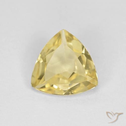 0.80ct Натуральный Теплый желтый Берилл, Триллион, Чистота VVS