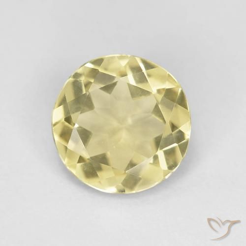 1.45ct Натуральный Очень светлый дижонский желтый Берилл, Круглый, Чистота VVS