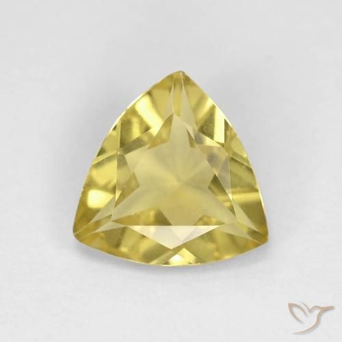 1.21ct Натуральный Светло-золотисто-желтый Берилл, Триллион, Чистота VVS