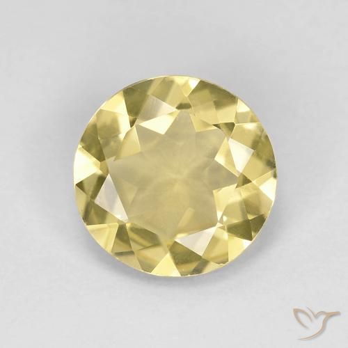 1.53ct Натуральный Светлое золото Берилл, Круглый, Чистота VVS