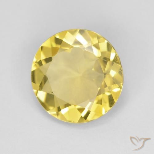 1.94 карата, натуральный Medium Light-Yellow Берилл, Круглый, Чистота VVS