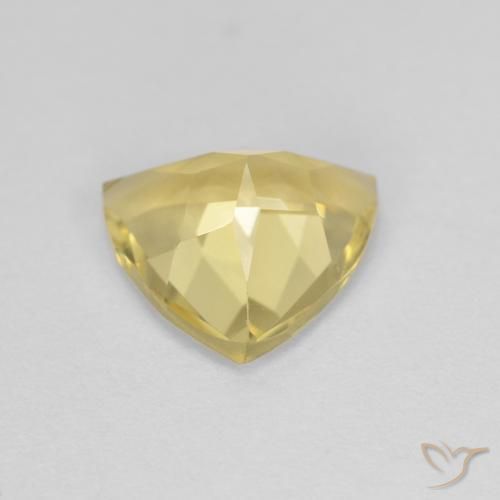1.45 карата, натуральный Medium Light-Yellow Берилл, Триллион, Чистота VVS