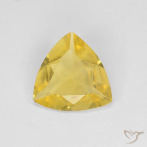 1.00ct Натуральный Средний желтый Берилл, Триллион, Чистота VVS