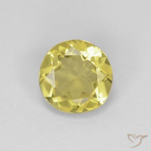 1.17ct Натуральный Тосканский желтый Берилл, Круглый, VVS-VS