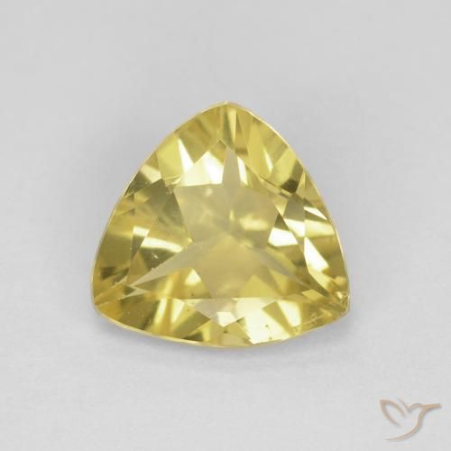 1.26ct Натуральный Тосканский желтый Берилл, Триллион, VVS-VS