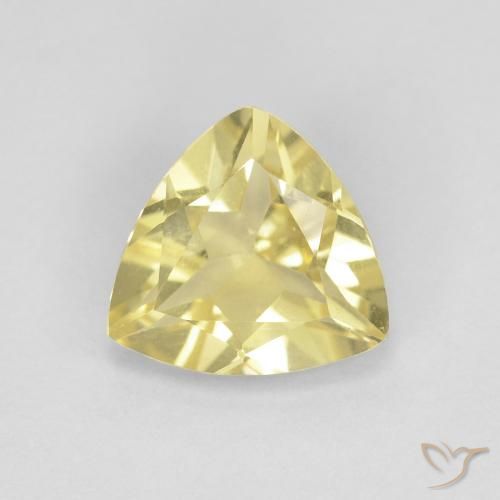1.36ct Натуральный Светло-желтый Берилл, Триллион, Чистота VVS
