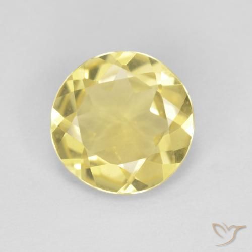 1.45ct Натуральный Тосканский желтый Берилл, Круглый, Чистота VVS