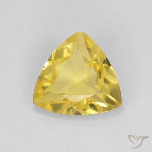 0.92ct Натуральный Тосканский желтый Берилл, Триллион, Чистота VVS