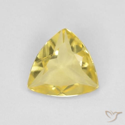 0.79ct Натуральный Тосканский желтый Берилл, Триллион, Чистота VVS