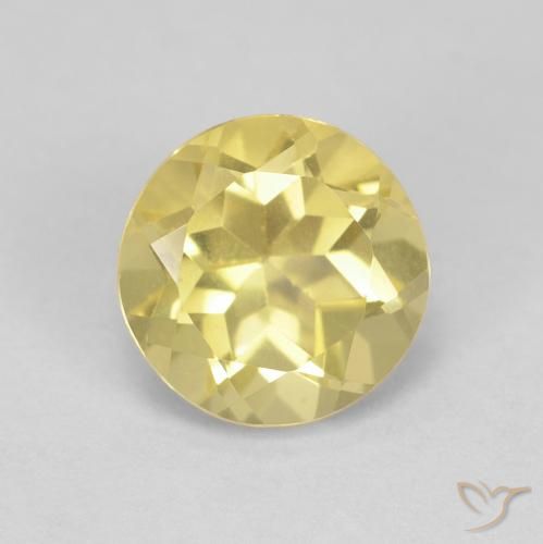 1.42ct Натуральный Палевый Берилл, Круглый, Чистота VS