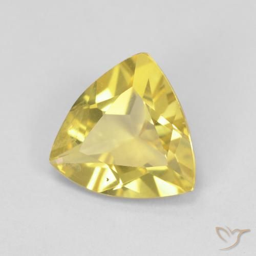 1.26 карата, натуральный Medium Light-Yellow Берилл, Триллион, Чистота VS