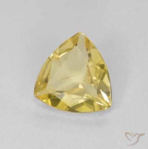 0.77 карата, натуральный Medium Light-Yellow Берилл, Триллион, Чистота VS