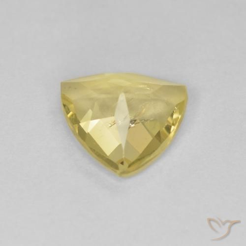 0.77 карата, натуральный Medium Light-Yellow Берилл, Триллион, Чистота VS