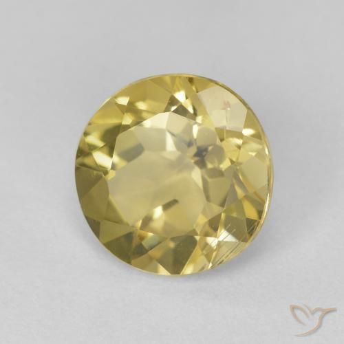 1.58ct Натуральный Тосканский желтый Берилл, Круглый, Чистота VS