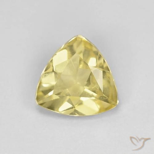 0.82ct Натуральный Medium Light-Yellow Берилл, Триллион, Чистота VS