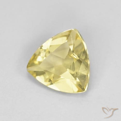 0.82 карата, натуральный Medium Light-Yellow Берилл, Триллион, Чистота VS