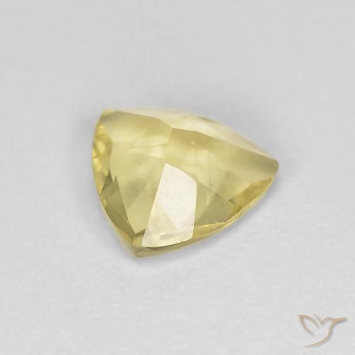 0.82 карата, натуральный Medium Light-Yellow Берилл, Триллион, Чистота VS