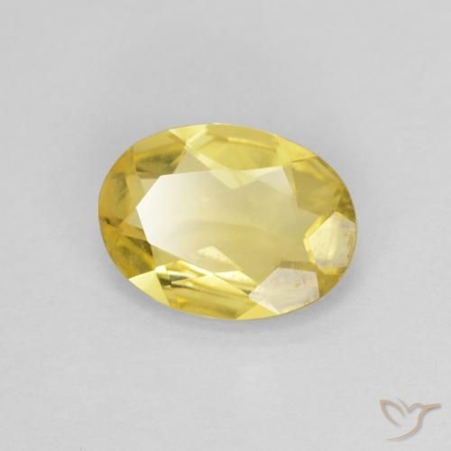 0.86ct Натуральный Тосканский желтый Берилл, Овал, Чистота VS
