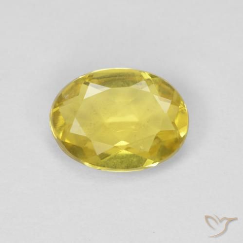 0.95ct Натуральный Тосканский желтый Берилл, Овал, Чистота VS